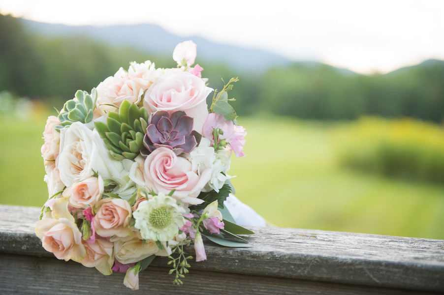 Bridal bouquet with succulents