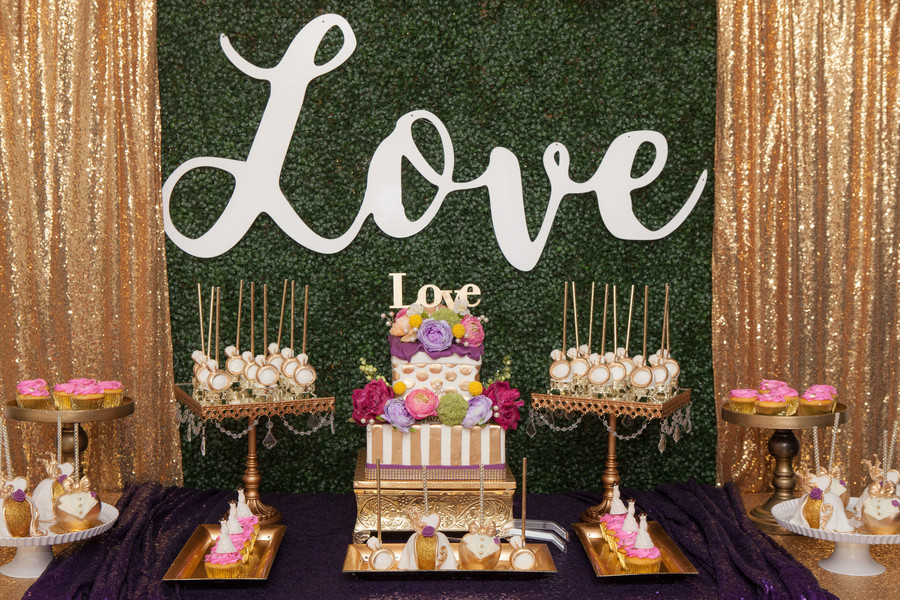 Wedding dessert table backdrop