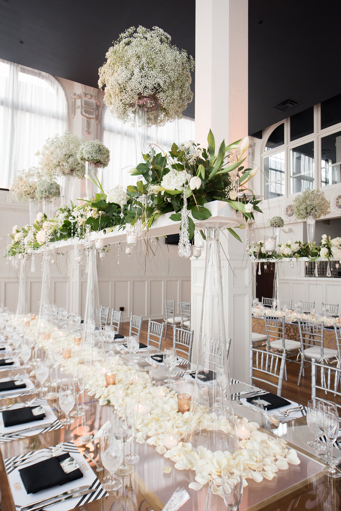 three level wedding centerpiece