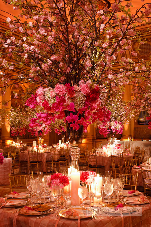 towering floral centerpiece