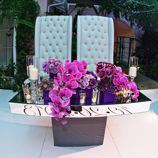 romantic sweetheart table