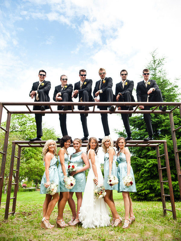 fun wedding photo