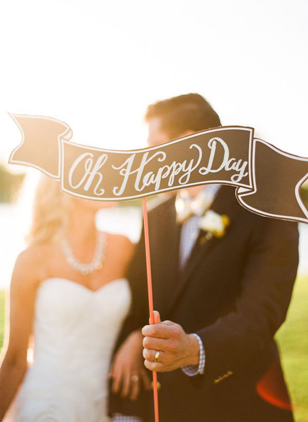 cute wedding sign photo