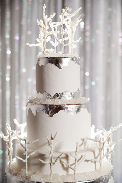 winter wedding cake