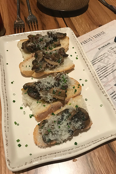 wild mushroom toast