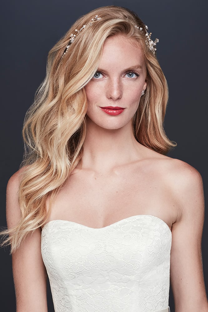 57 Different Wedding Hairstyles For Any Length : Soft Wave Half Up