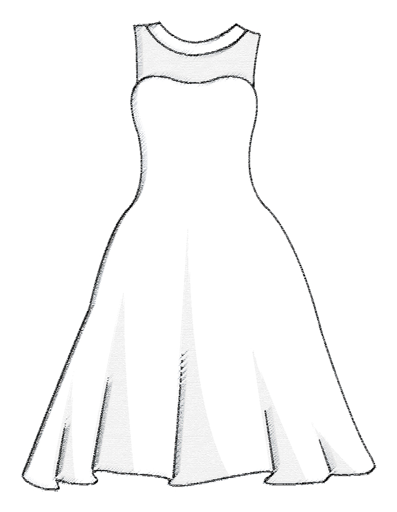 tea length wedding gown