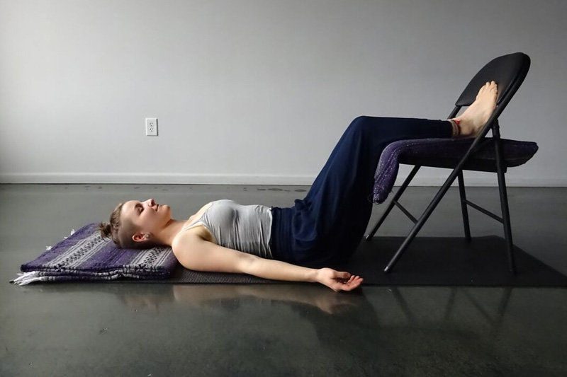 yoga waterfall pose