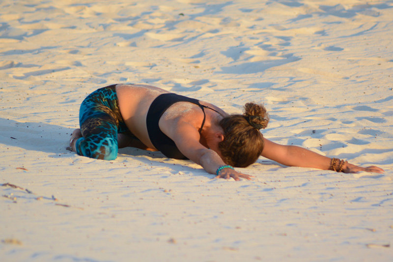 yoga childs pose