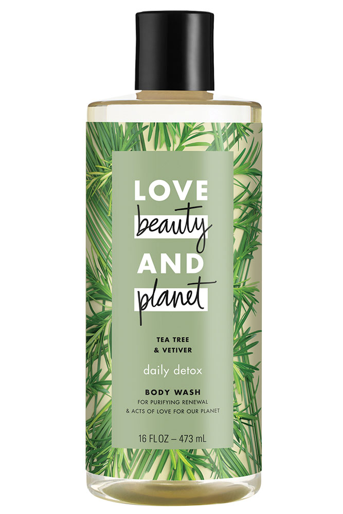 love beauty and planet tea tree and vetiver body wash