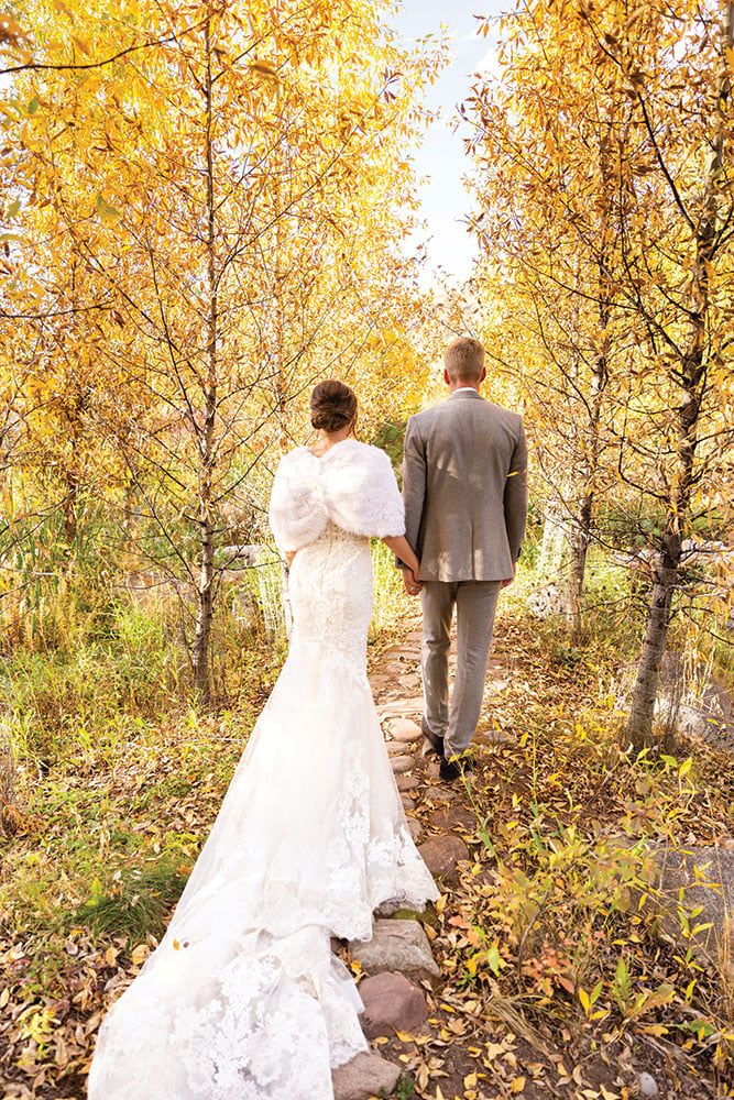 Real wedding in Aspen Colorado