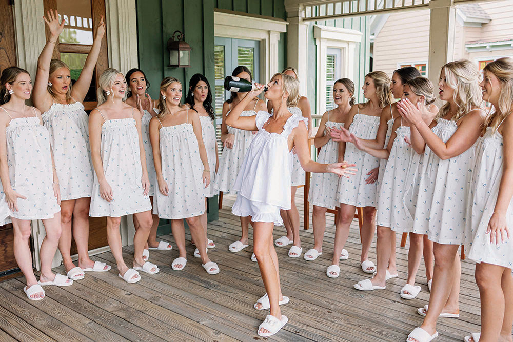 bride and bridesmaids