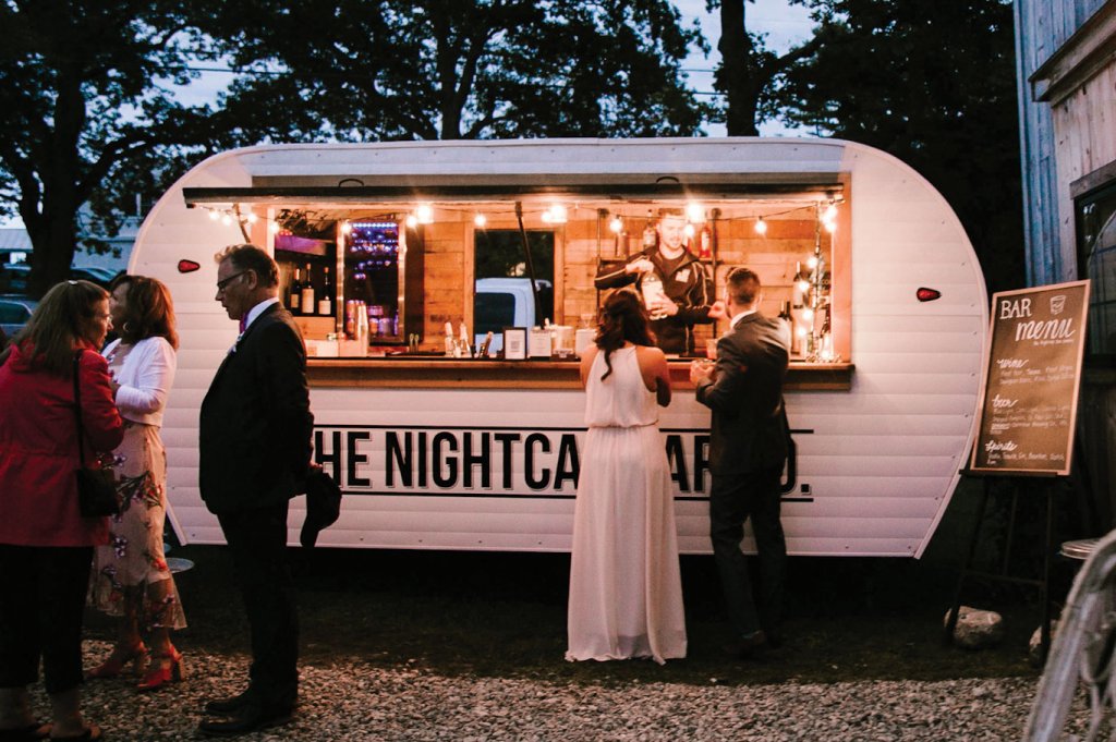 wedding cocktail camper