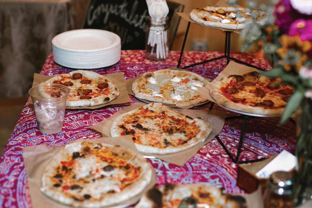 wedding pizzas from uproot pie company