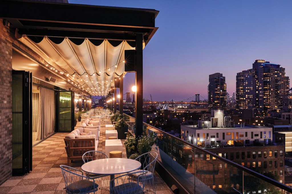 the hoxton williamsburg brooklyn hotel rooftop restaurant