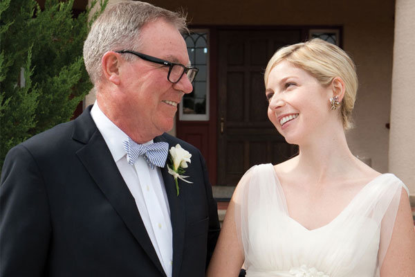 bride and dad