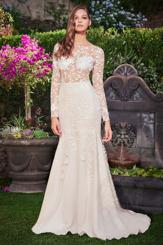 Illusion Bodice Wedding Gown