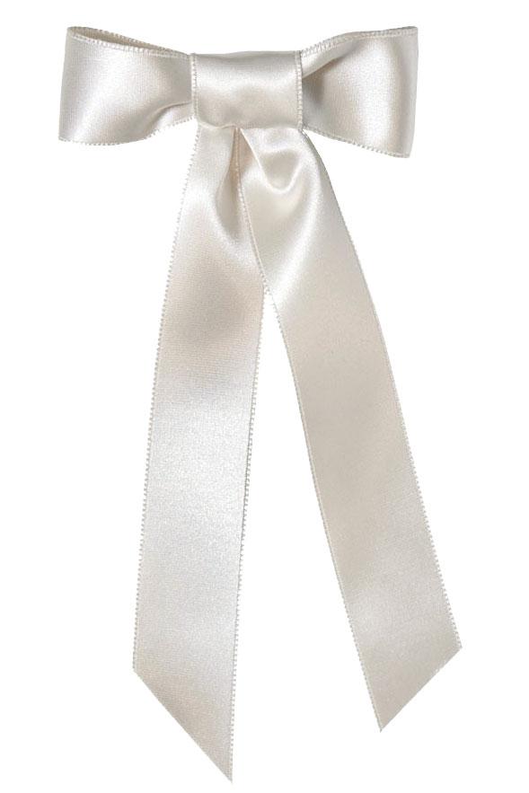 satin bow barette by jennifer behr