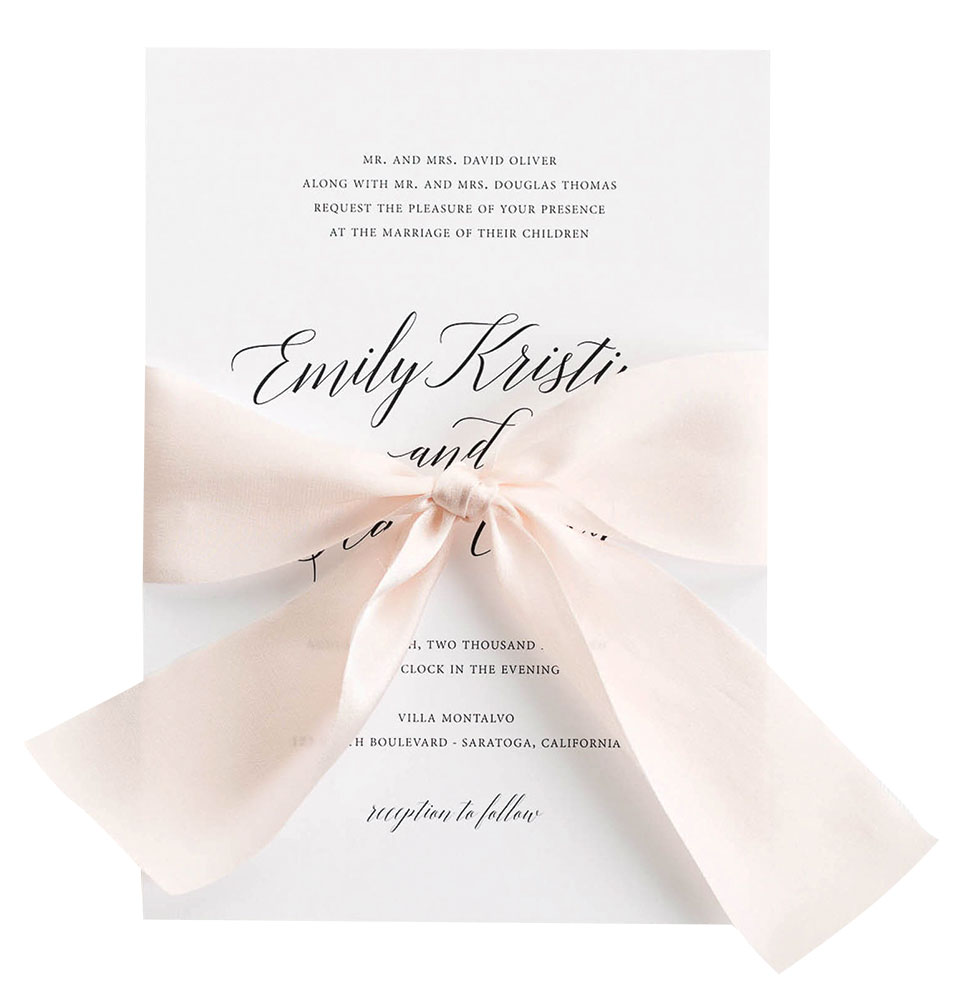 wedding invite by shine wedding invitations