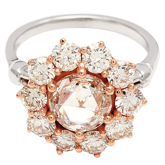 anna sheffield floral engagement ring