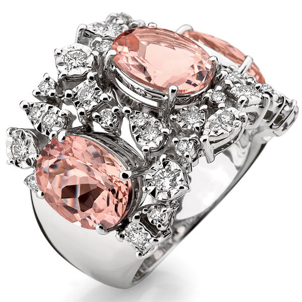 parade designs morganite diamond ring