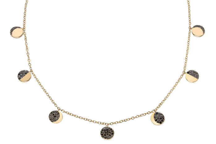 Moon phase necklace