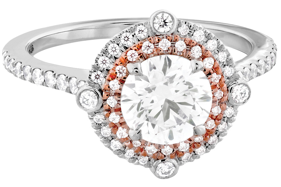 hearts on fire round engagement ring