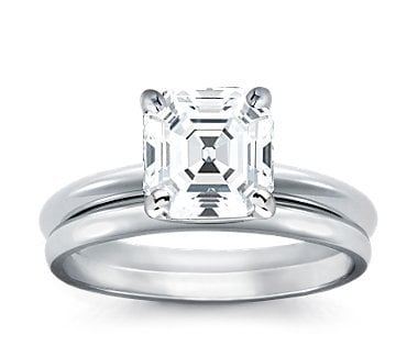 asscher engagement ring