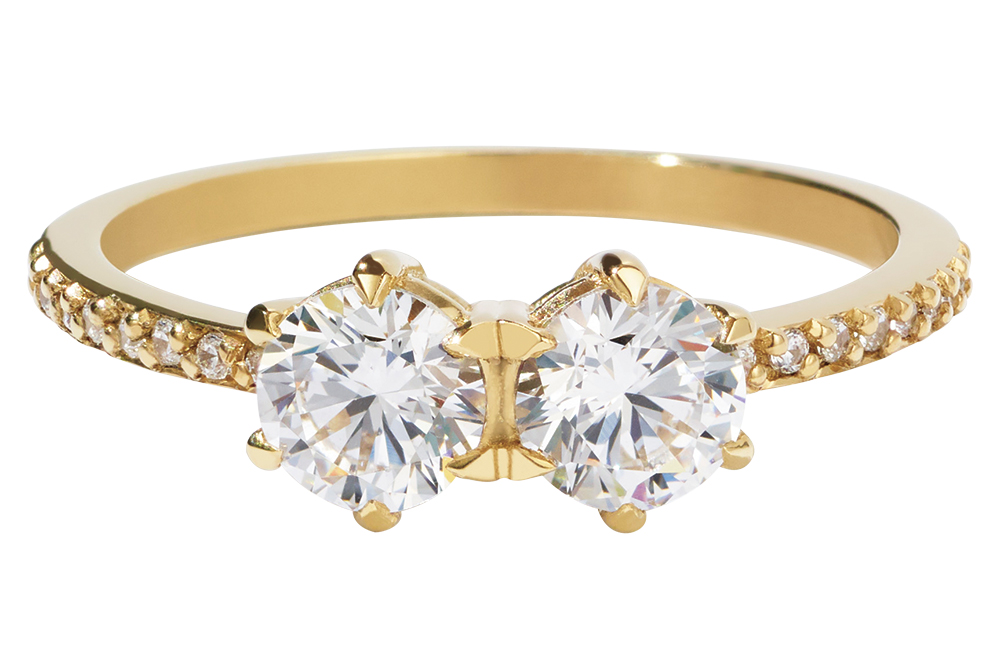 meadowlark gold engagement ring