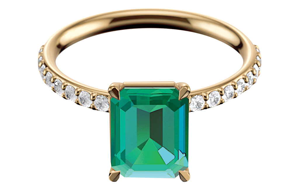 emerald engagement ring