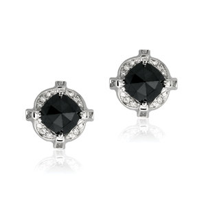 ashley morgan black diamond studs