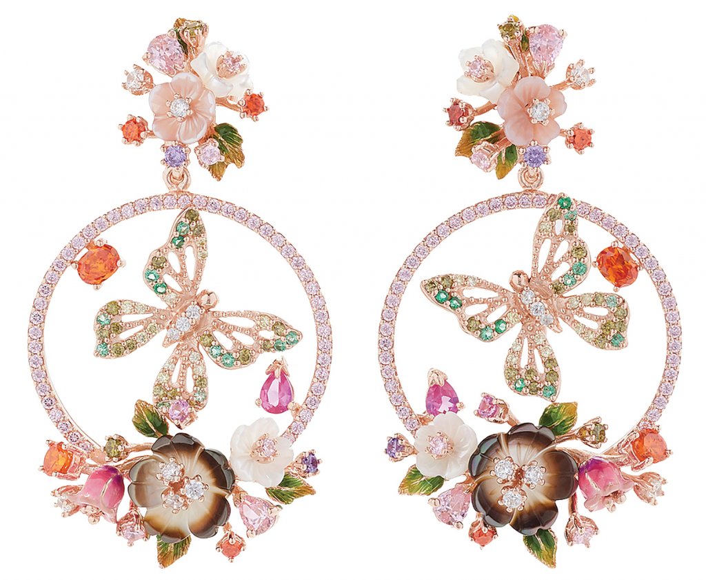 Butterfly earrings by Anabela Chan