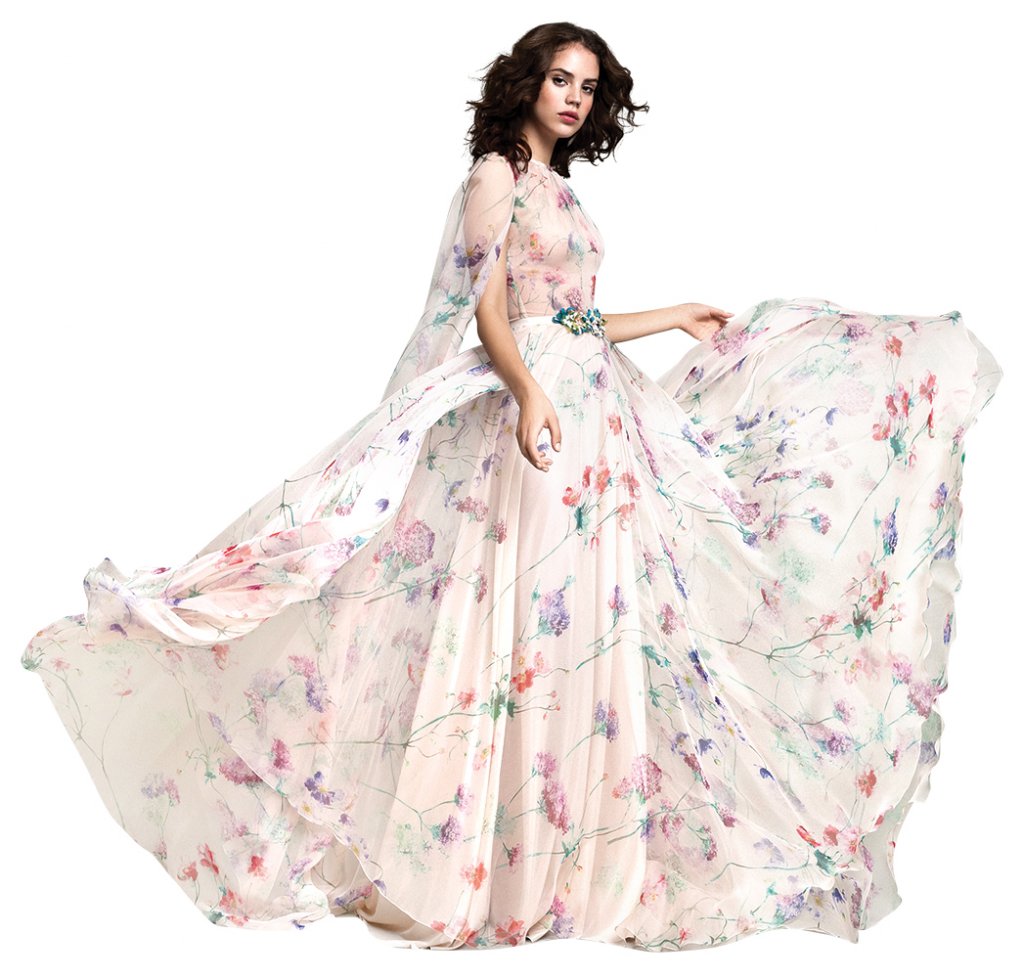 Daalarna floral wedding gown 