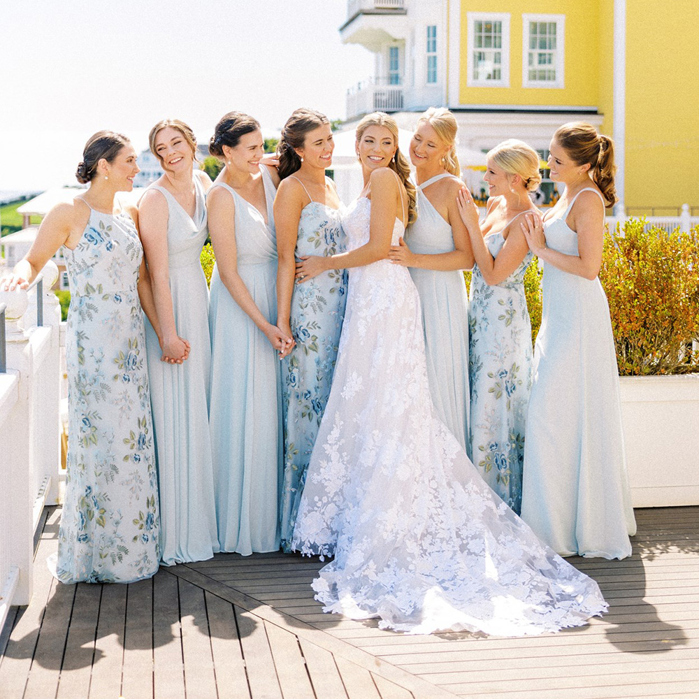 mix and match bridesmaid dresses