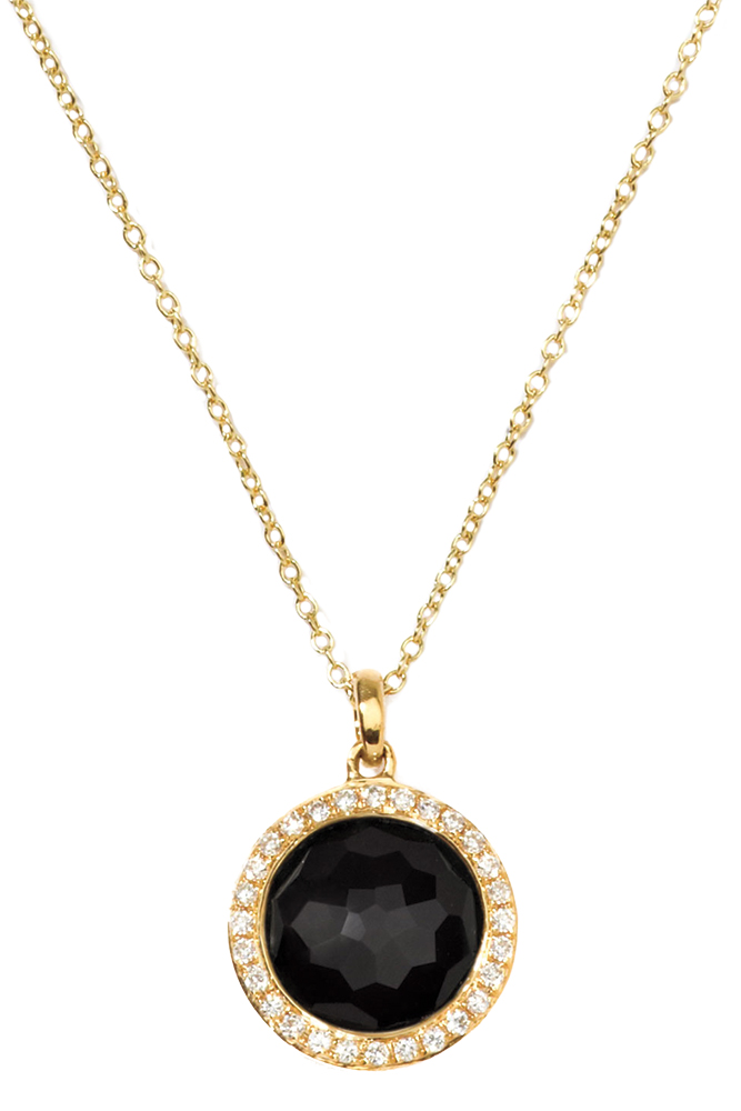 onyx and diamond necklace