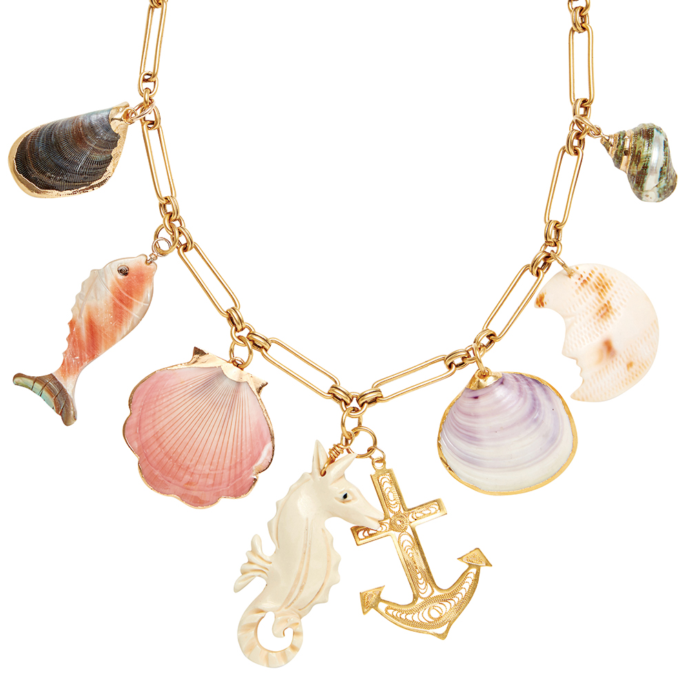 Under the sea charm necklace by Brinker and Eliza