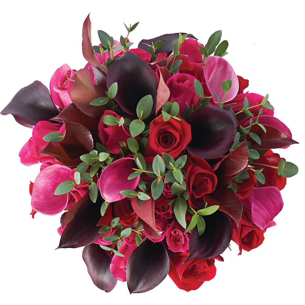 Red wedding bouquet