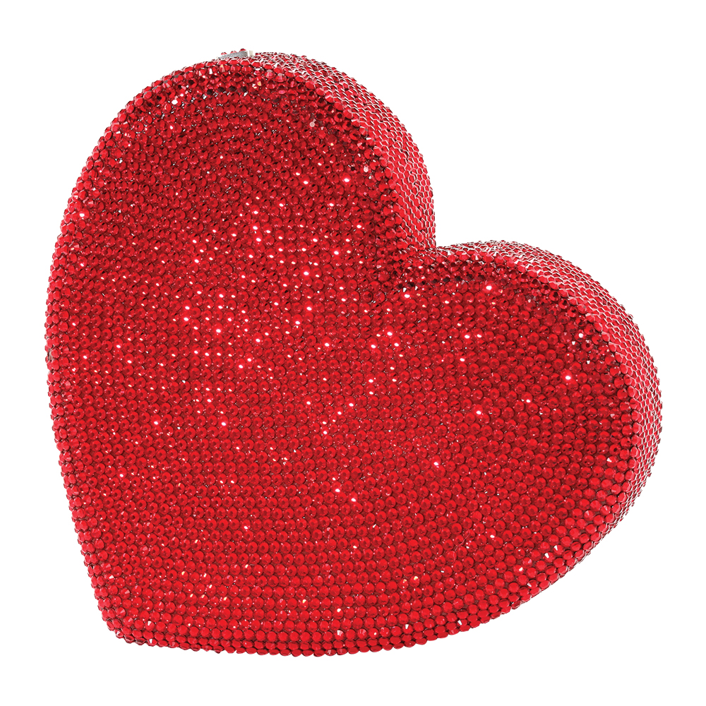 Heart clutch Judith Leiber