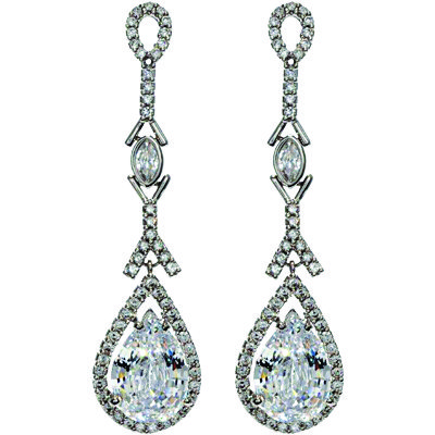 tejani crystal drop earrings