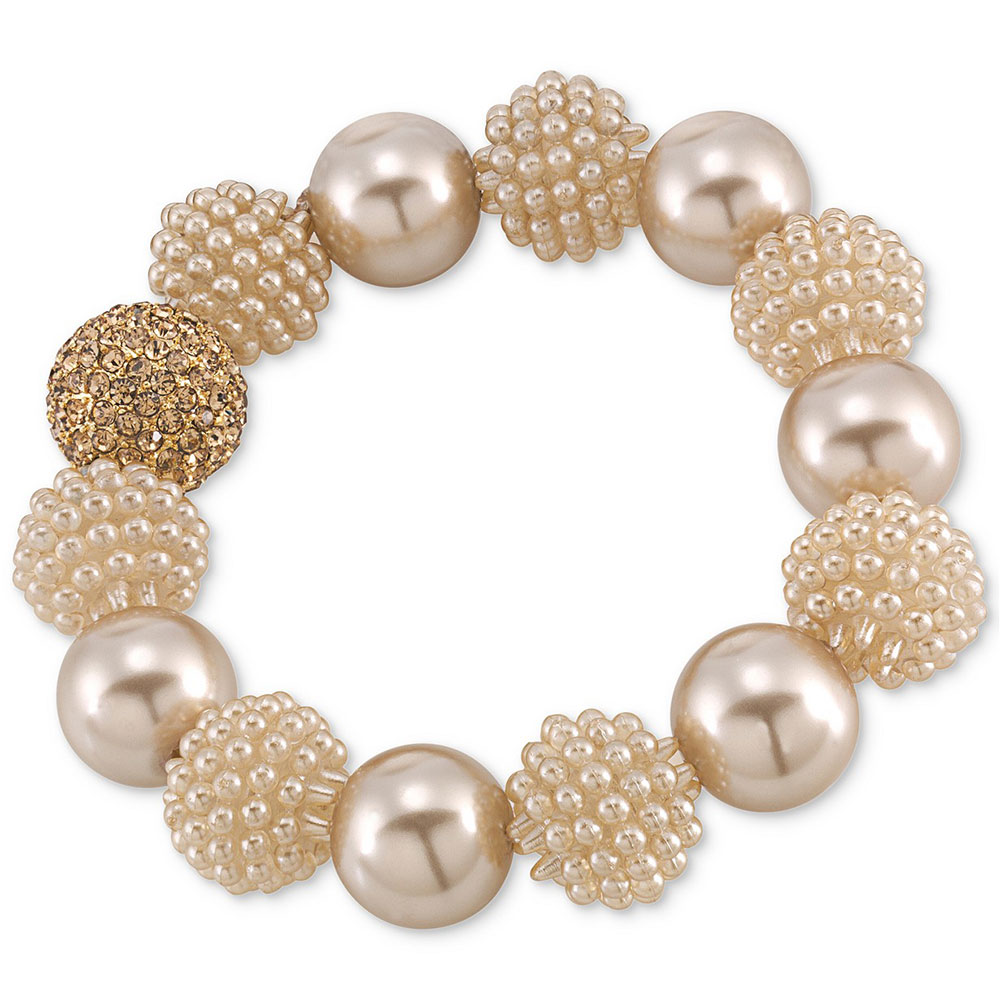 faux pearl bracelet by carolee