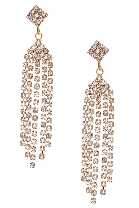 rhinestone chandelier earrings by icing