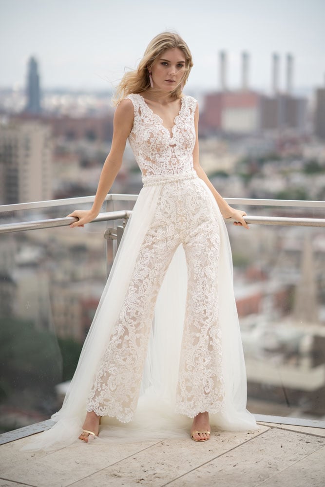 maggie sottero milan jumpsuit