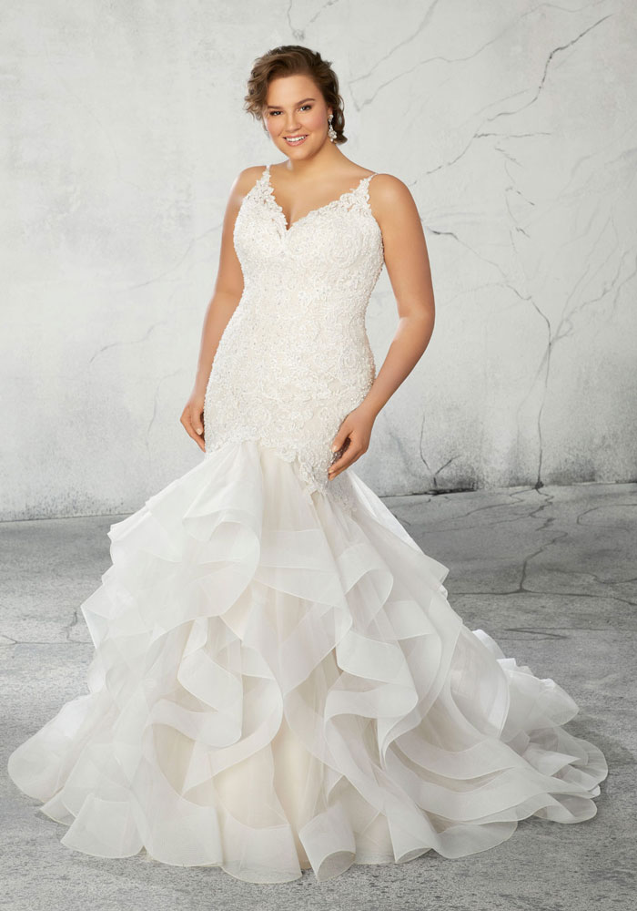 Plus size wedding gown