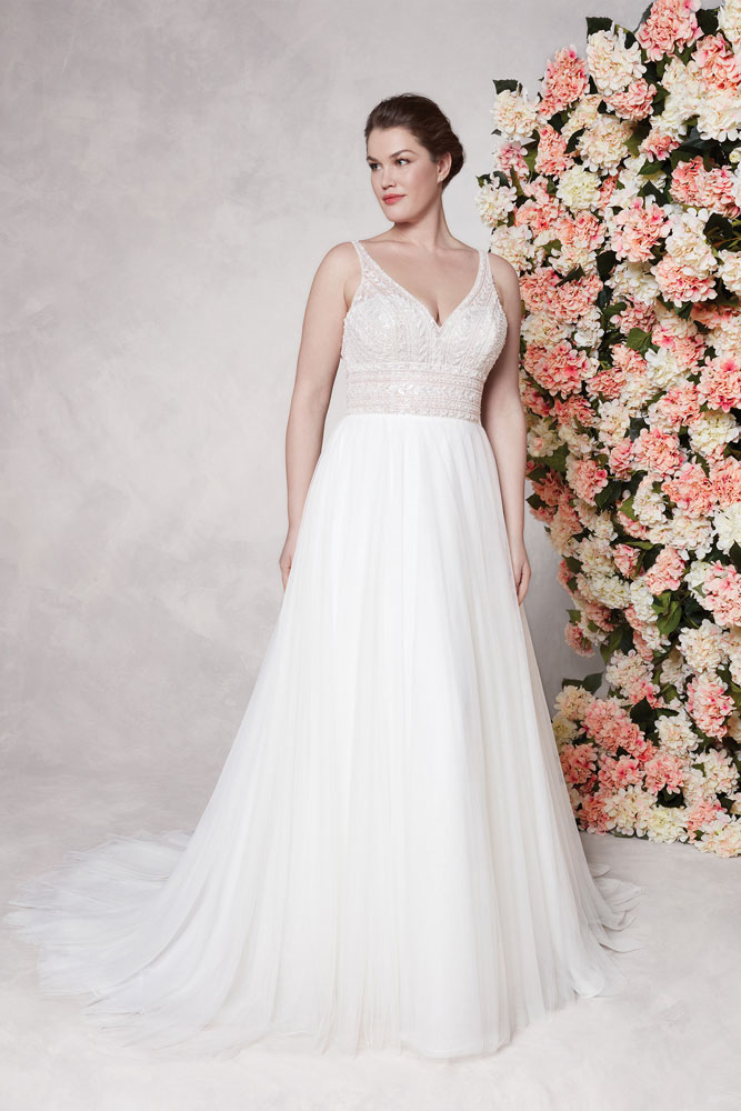 Plus size wedding gown