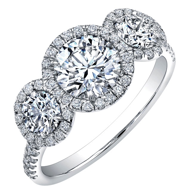 halo engagement ring by forevermark by rahaminov