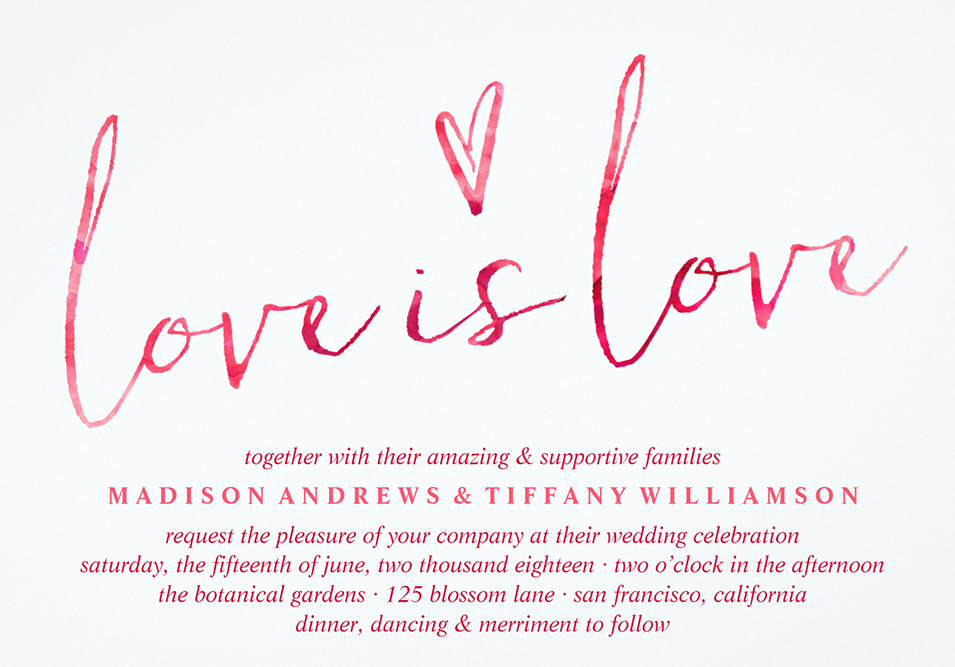 love wedding invitation by zazzle