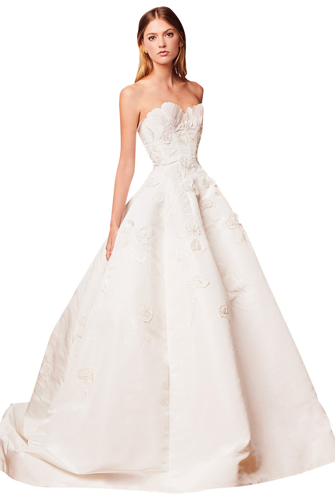 oscar de la renta wedding gown