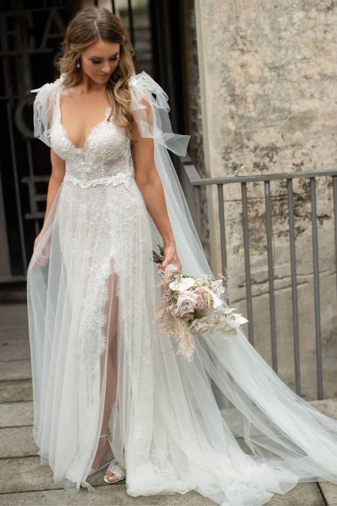 Bride in wedding gown