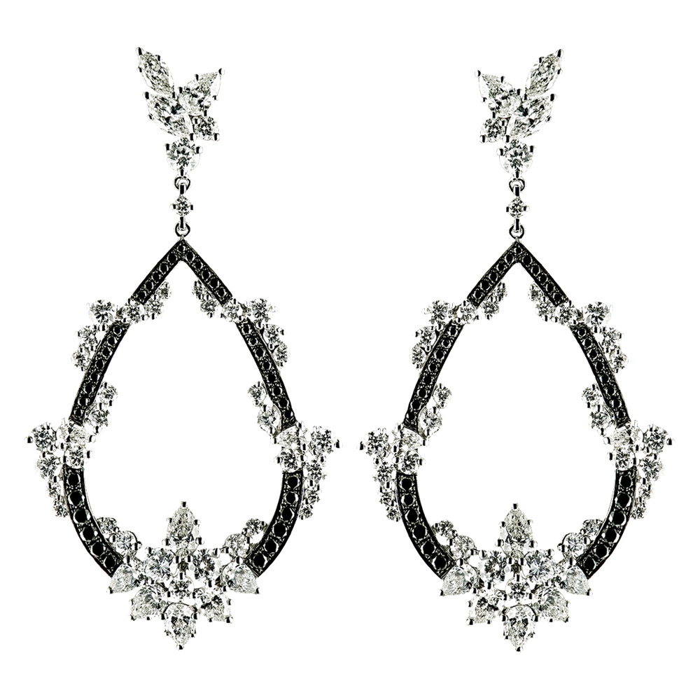 black diamond earrings by gilan