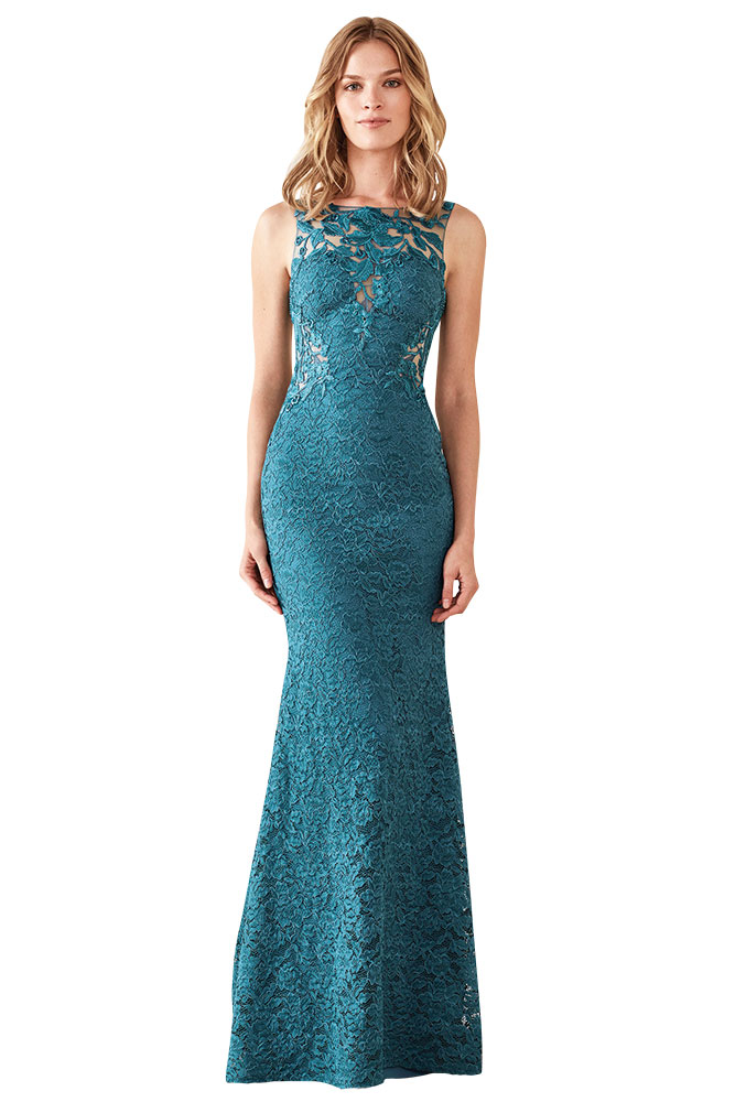 Blue Pronovias Bridesmaid Dress